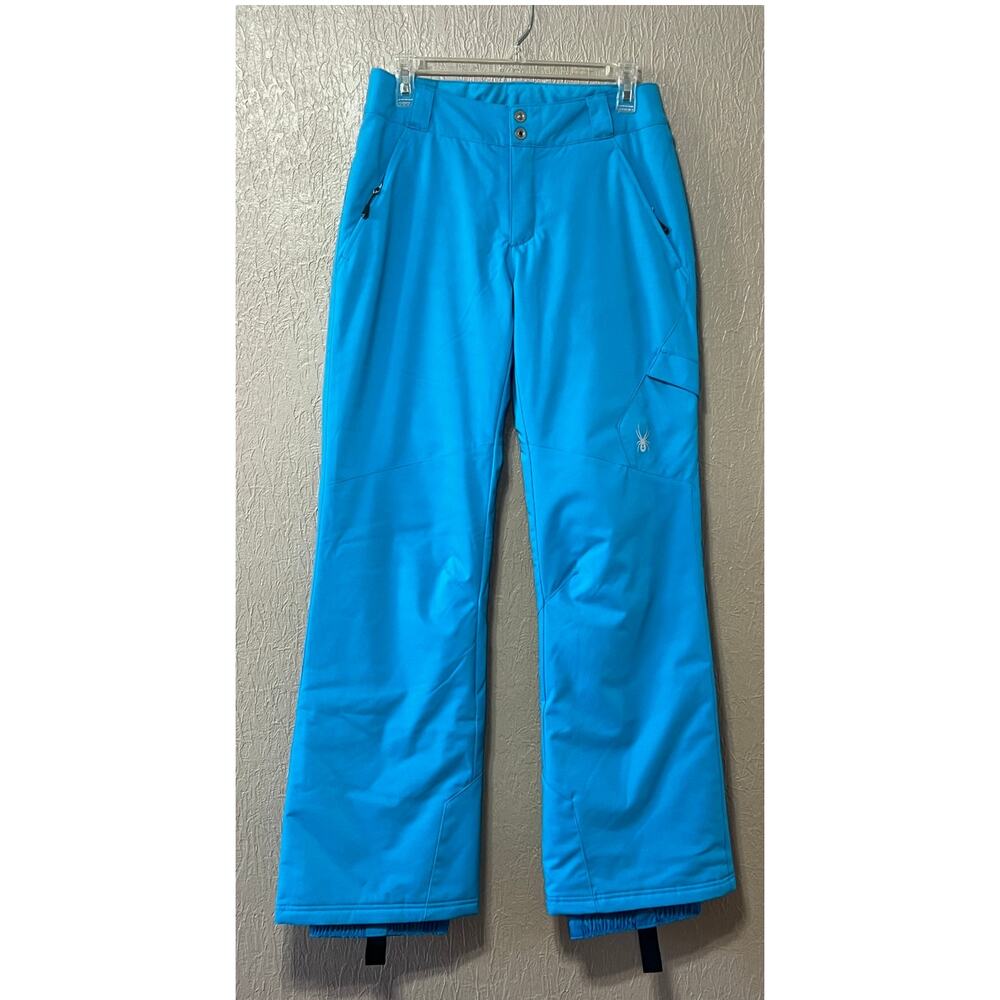 Spyder Snow Pants 6 Women Ski Blue Insulated Windbreaker Softshell Snowboard New